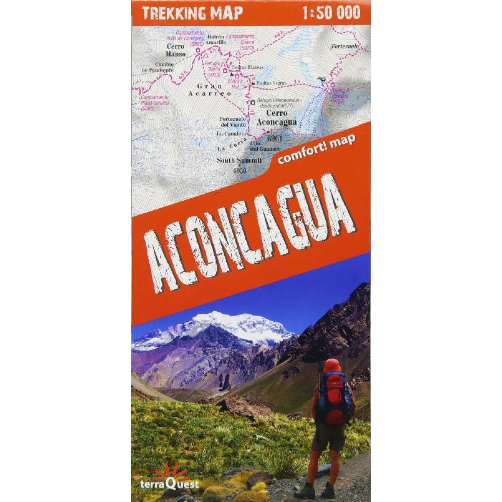 Aconcagua Trekking Map Terraquest